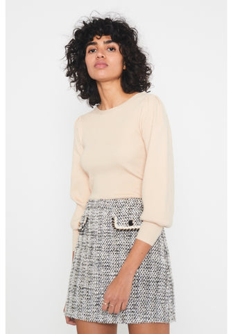 Puff Sleeve Rib Jumper